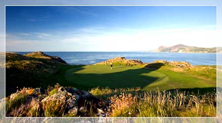 The 13th green at Nefyn